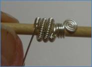 Judy Larson's Coiled End Caps - , Findings & Components, Toggles & Clasps, Earwire & Headpin, Coiling, Coiling Wire, Wire Coiling, Findings, Clasps, Components, Spirals, Wire Spiral, Spiral Wire Wrap, Coiled wire on mandrel