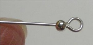 Judy Larson's French Hook Ear Wires - , Findings & Components, Toggles & Clasps, Earwire & Headpin, Dapping, Dapping Jewelry, Findings, Clasps, Components, Loops, Wire Loop, Wrapped Wire Loop, Added Sterling bead to Eye pin.