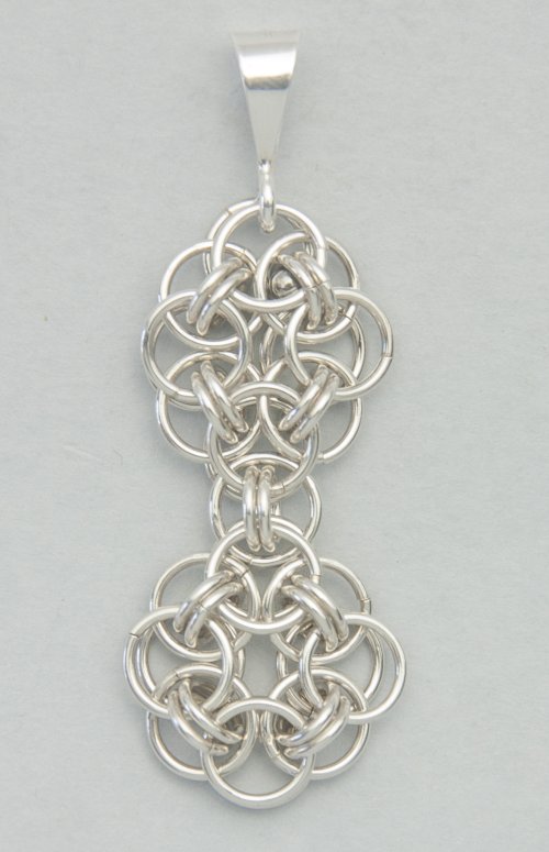 Kylie Jones's Helm Chain Pendant - , Chain Maille Jewelry, Making Chain, Chain Making , helm chain