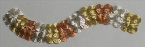 Judy Larson's Coiled Wire Jewelry Series Part 2 - Egyptian Coil Bracelet - , Contemporary Wire Jewelry, Coiling, Coiling Wire, Wire Coiling, Loops, Wire Loop, Wrapped Wire Loop, Spirals, Wire Spiral, Spiral Wire Wrap, Wire Wrapping, Wrapping, Wire Wrapping Jewelry, Flexible Egyptian chain