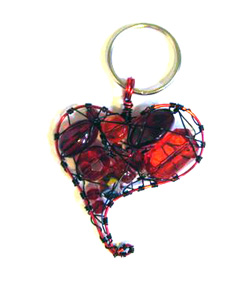 Tracey McKenzie's Wire Wrapped Pet Heart Charm - , Contemporary Wire Jewelry, Wire Wrapping, Wrapping, Wire Wrapping Jewelry, Beads, Adding split ring to charm