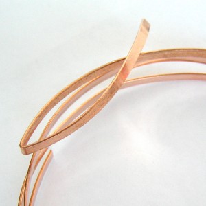 Lilian Chen's Sketch Style Wire Leaf - , Wire Jewelry Design, Design, Copper flat wire bent