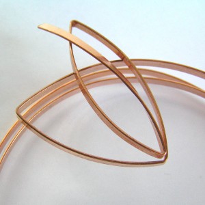 Lilian Chen's Sketch Style Wire Leaf - , Wire Jewelry Design, Design, Copper wire leaf