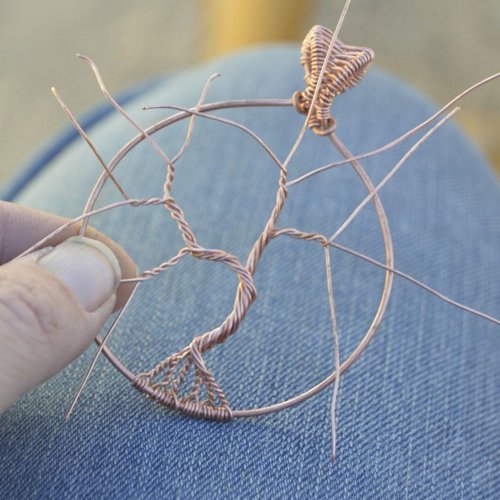 Deborah Kelly's Tree of Life Pendant - , Contemporary Wire Jewelry, Weaving, Wire Weaving, Weaving Wire, , tree of life