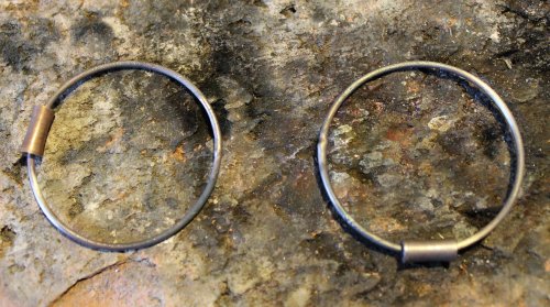 Judy Freyer Thompson's Embellished Hoop Earrings - , Contemporary Wire Jewelry, Butane Torch, Soldering, Solder, embellished wire hoops