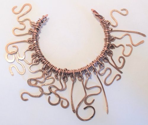 Judy Freyer Thompson's Calder-inspired Bracelet - , Contemporary Wire Jewelry, Forging, Forging Jewelry, Jewelry Forging, Loops, Wire Loop, Wrapped Wire Loop, Calder inspired bracelet