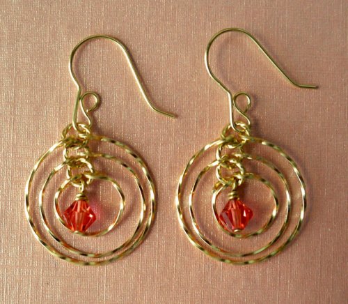 Tri Circle Earrings