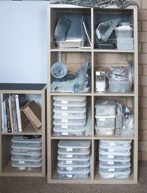 Kylie Jones's How to Share Your Workspace with the Family Room - , General Education, Design, bins