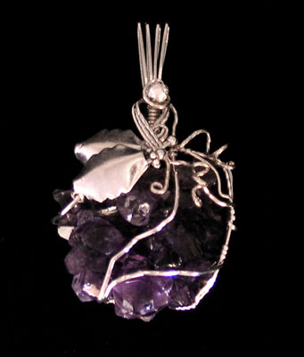 Dale Armstrong's Making Wire Jewelry with Crystals - , Stones, Wire Wrapping, Wrapping, Wire Wrapping Jewelry, Design, , Crystal necklace