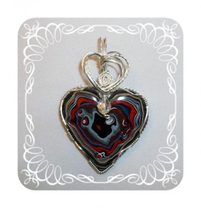 Dale Armstrong's Wrapping Cabochons - , Wire Jewelry Design, Wire Wrapping, Wrapping, Wire Wrapping Jewelry, Weaving, Wire Weaving, Weaving Wire, Design, , Red Heart Fordite Pendant 