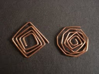 Judy Ellis's How to Make Square Spirals - , Classic Wire Jewelry, Spirals, Wire Spiral, Spiral Wire Wrap, Copper wire square spirals