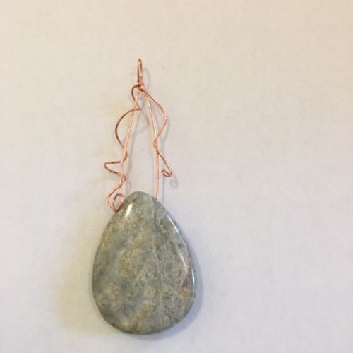 Karen Meador, Ph.D.'s A Simple Technique for Top-drilled Stones - , Contemporary Wire Jewelry, Wire Wrapping, Wrapping, Wire Wrapping Jewelry, top drilled stones