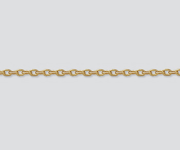 Gold Filled Drawn Cable Chain 2.2x1.5mm - 10 Feet