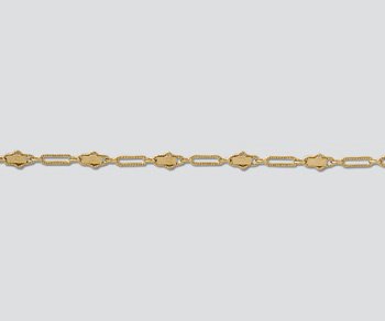 Gold Filled Oval Bar & Link Chain 5.7x2.6mm - 10 Feet