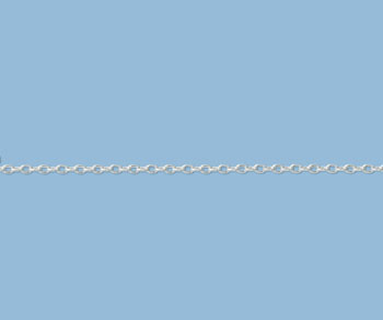 Sterling Silver Drawn Cable Chain 2.2x1.5mm - 10 Feet