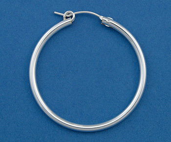 Silver Filled Hoops 2x34mm - Pack of 2