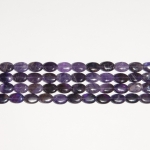 Amethyst 10x14mm Oval Beads - 8 Inch Strand