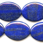 Lapis 30x40mm Oval Beads - 8 Inch Strand