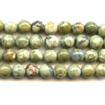 Rhyolite 6mm Round Beads - 8 Inch Strand