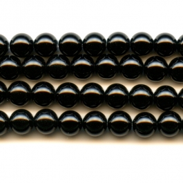 Onyx 6mm Round Beads - 8 Inch Strand