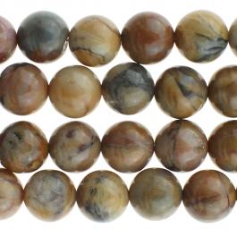 Venus Jasper 8mm Round 8 inch Strand