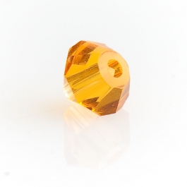 4mm Topaz 5301 Bi-Cone Swarovski Crystal Beads  - Pack of 10