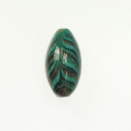 Art Nouveau Oval Teal, Size 25mm