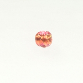 Foil Melon Rubino/Yellow Gold, size 8mm