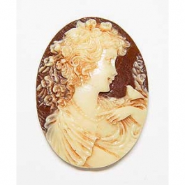 40x30mm Oval Fashion Cameo Anastasia