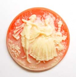 40mm Round Fashion Cameo Dancers