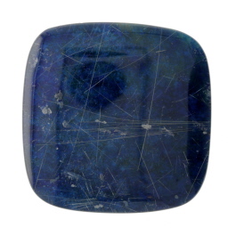 37X36mm Rutilated Quarts On Lapis