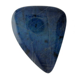 39X30mm Rutilated Quarts On Lapis