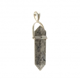 30mm Paint Brush Jasper Crystal Pendant - Pack of 1