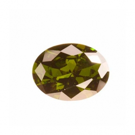 10X8mm Oval Olive CZ - Pack of 1