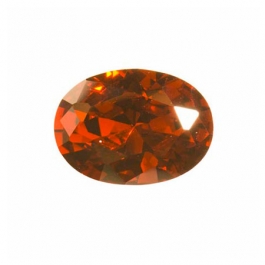 18x13mm Oval Garnet CZ  - Pack of 1