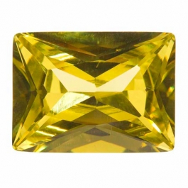 20X15mm Rectangle Peridot CZ - Pack of 1