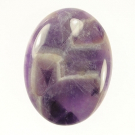 Dog Teeth Amethyst 22x30mm Oval Cabochon - Pack of 1