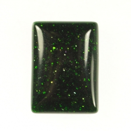 Green Goldstone 18x25mm Rectangle Cabochon