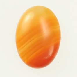 Matte Carnelian 18x25mm Oval Cabochon