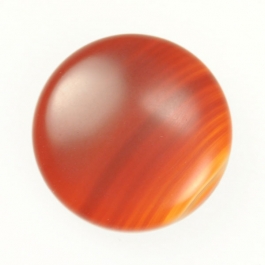 Matte Carnelian 25mm Round Cabochon