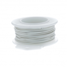 30 Gauge Round Silver Plated Antique White Copper Craft Wire - 90 ft