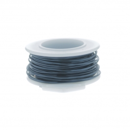 24 Gauge Round Silver Plated Blue Steel Copper Craft Wire - 60ft