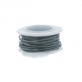 28 Gauge Round Silver Plated Hematite Copper Craft Wire - 120ft