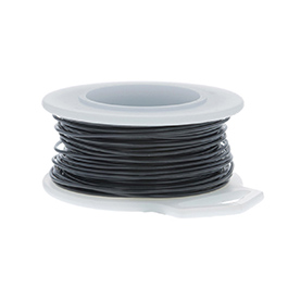 34 Gauge Round Black Enameled Craft Wire - 150 ft