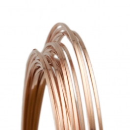 16 Gauge Square Half Hard 14/20 Rose Gold Filled Wire