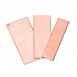 Copper Sheet, Rectangle, 1/2 by 7/8 Inch, 6 Pieces