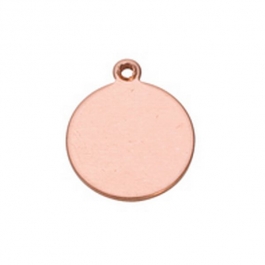 Copper Shape, Round Drop, 3/4 inch, 6 Pieces