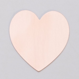 COPPER 24ga - 1-3/8" x 1-1/2" LARGE HEART - Pack of 6