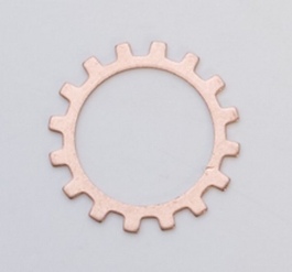 Copper Open Gear, 24 Gauge, 3/4 Inch, Pack of 6