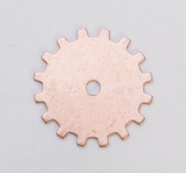 Copper Solid Gear, 24 Gauge, 3/4 Inch, Pack of 6